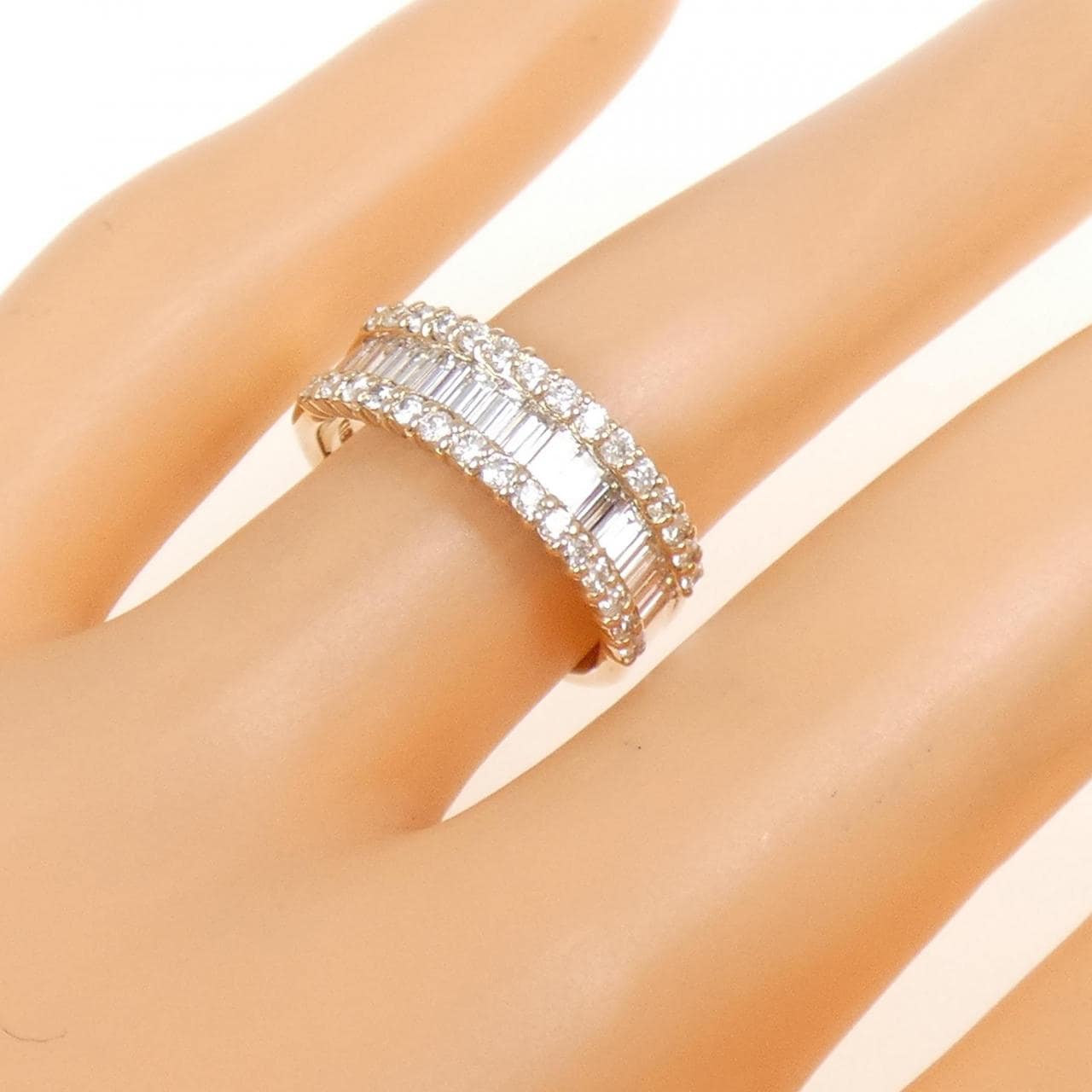 K18PG ダイヤモンド リング 1.33CT