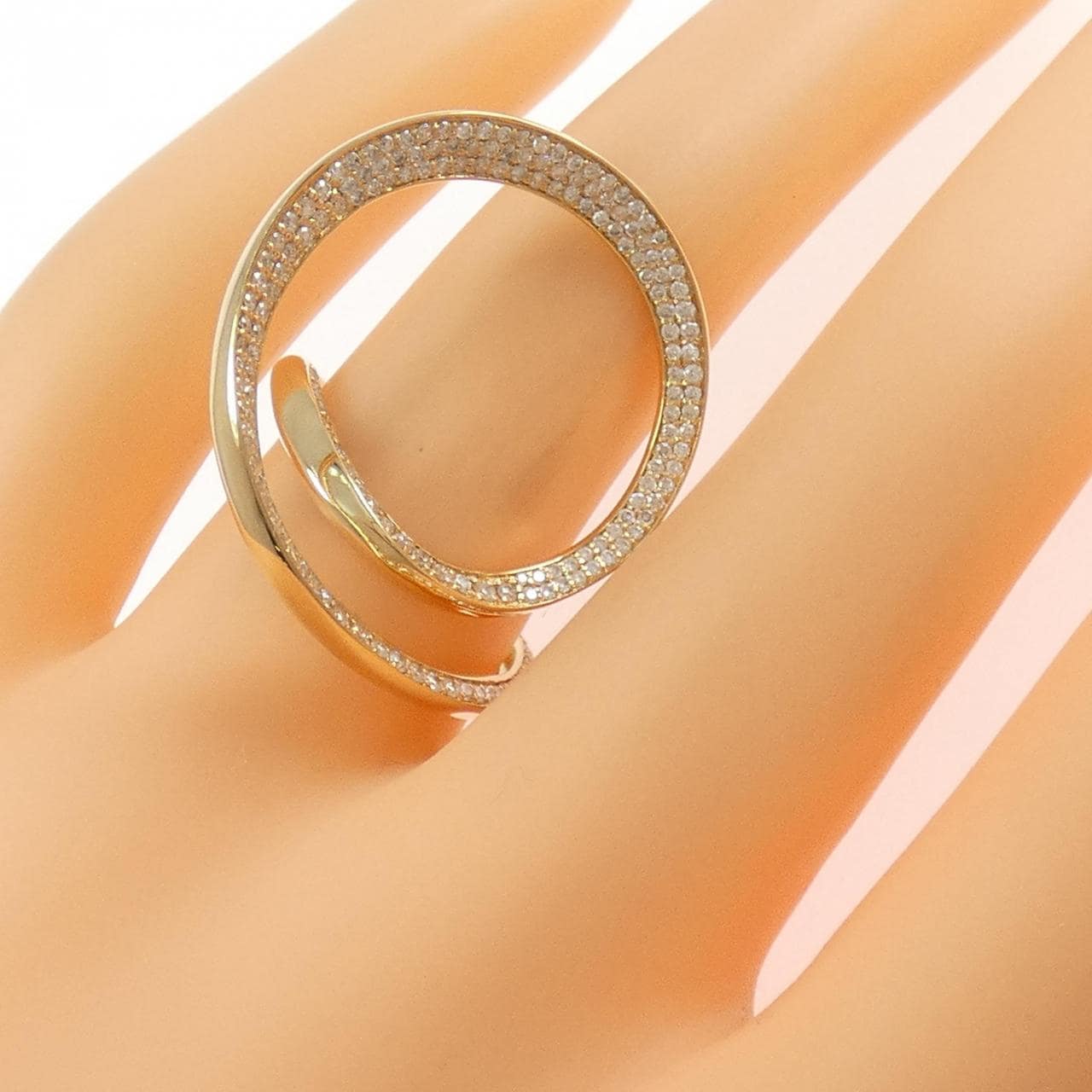 K18YG ダイヤモンド リング 0.60CT