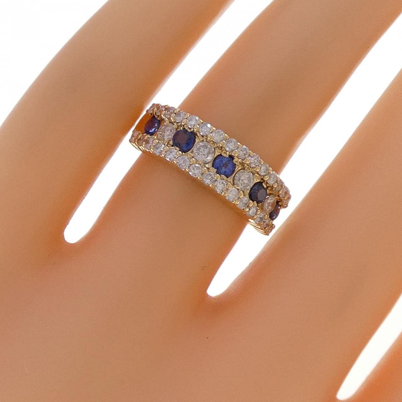 K18YG サファイヤ リング