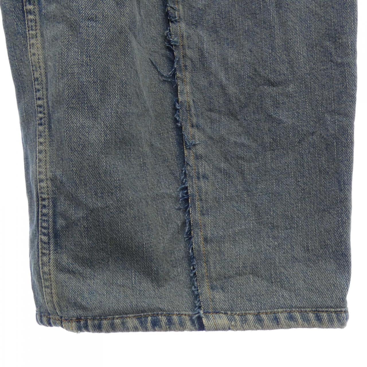 エムエムシックス MM6 ワイドレッグ ジーンズ S52LA0264 ジーンズ