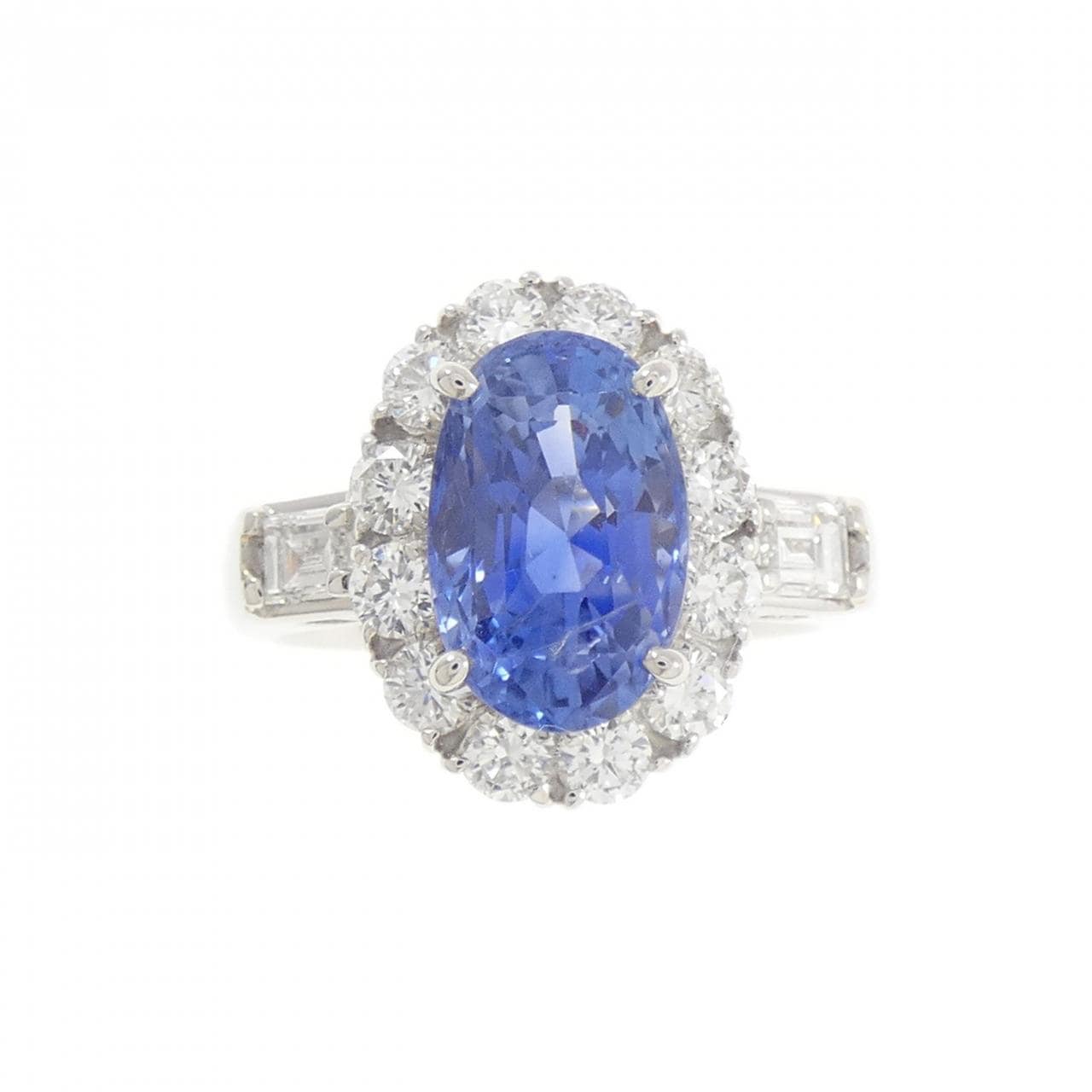PT900 非加熱 サファイヤ リング 4.02CT スリランカ産