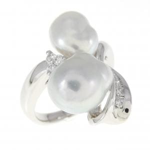 White Butterfly Pearl ring