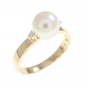 K18YG アコヤパール リング 6.7mm