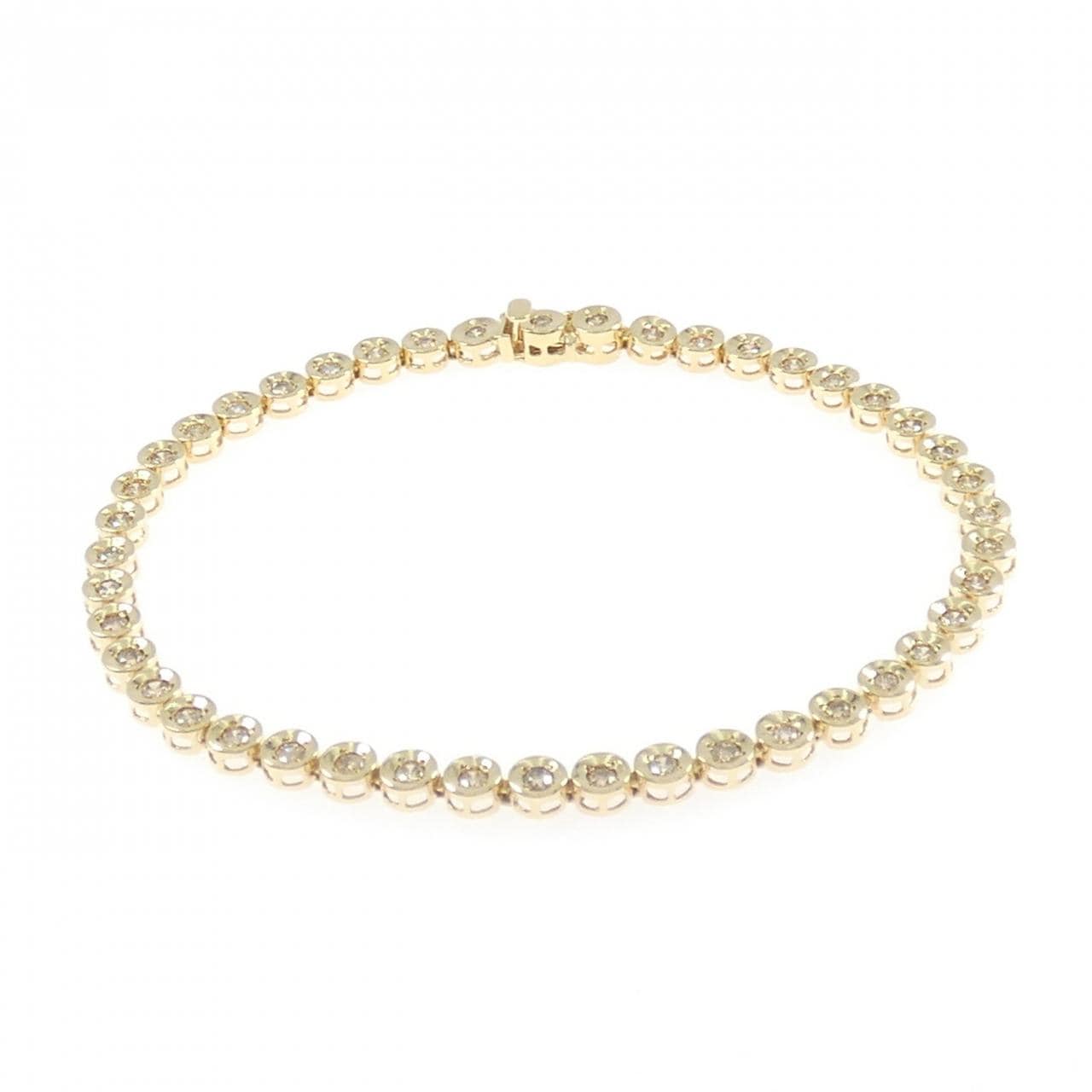 K18YG ダイヤモンド ブレスレット 1.00CT