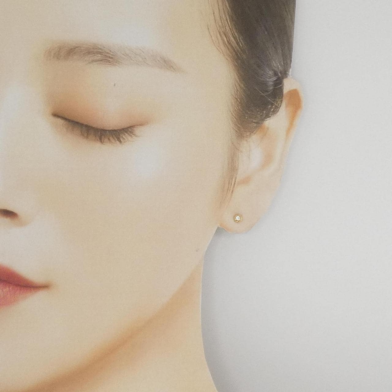 K18YG キュービック ピアス