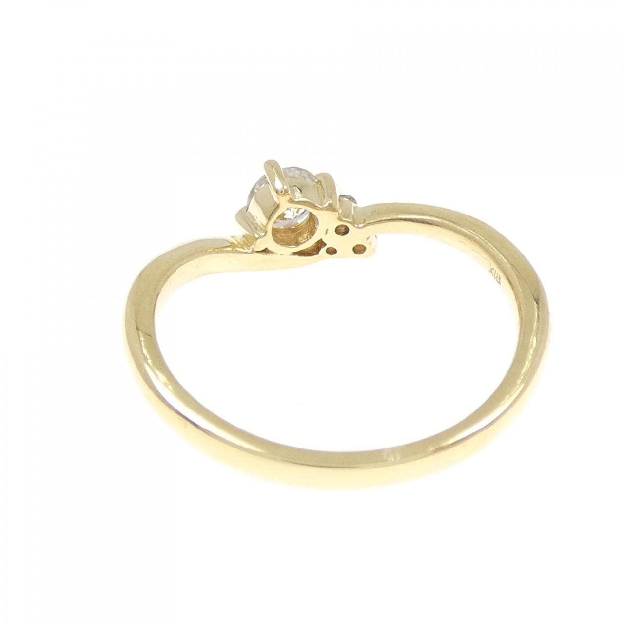 K18YG ダイヤモンド リング 0.155CT