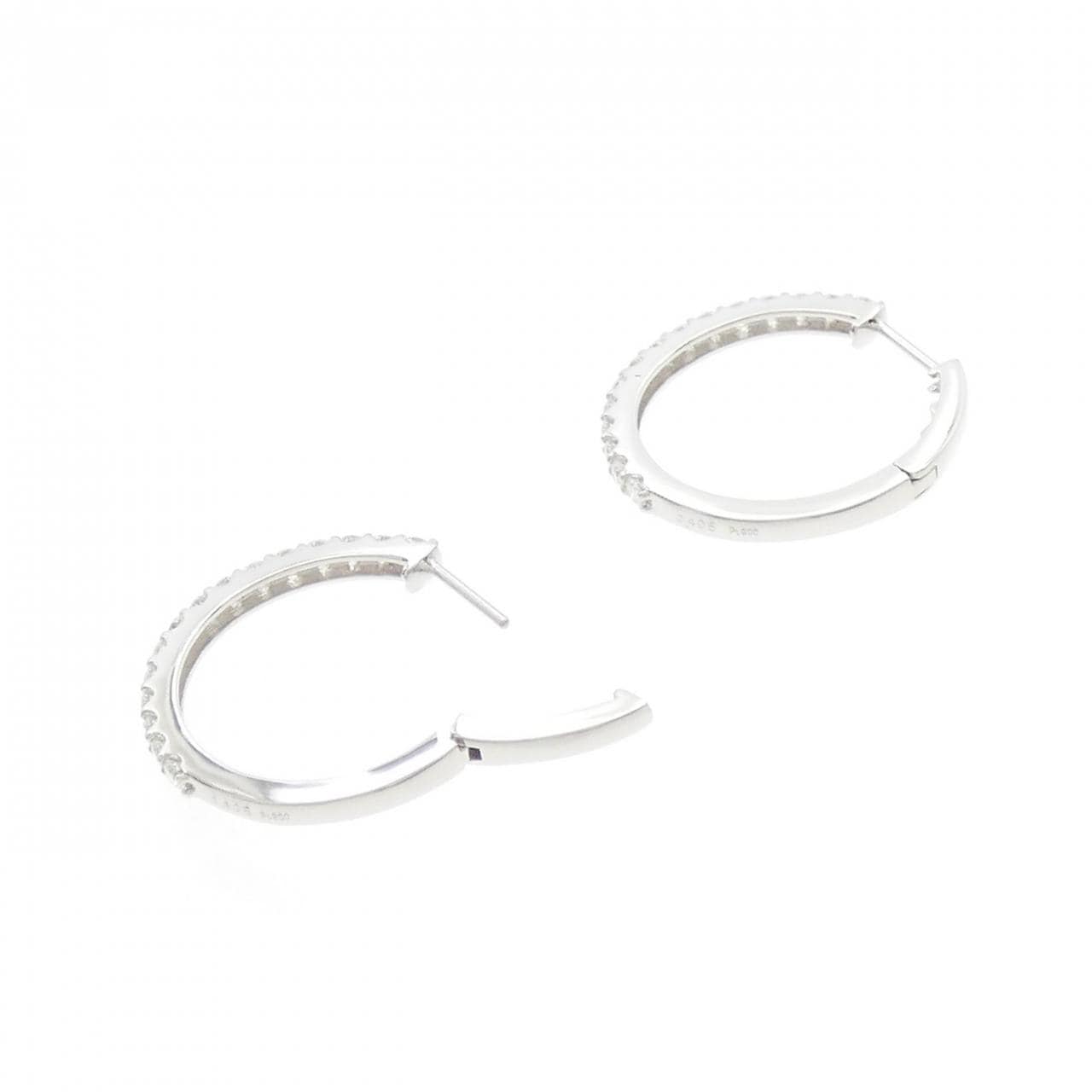 [BRAND NEW] PT Hoop Diamond Earrings 0.81CT