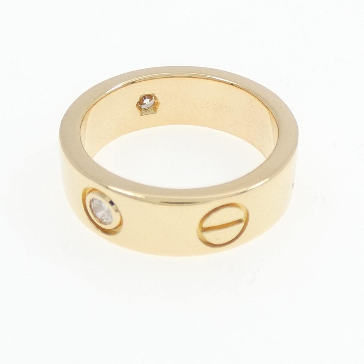 CARTIER LOVE half diamond ring