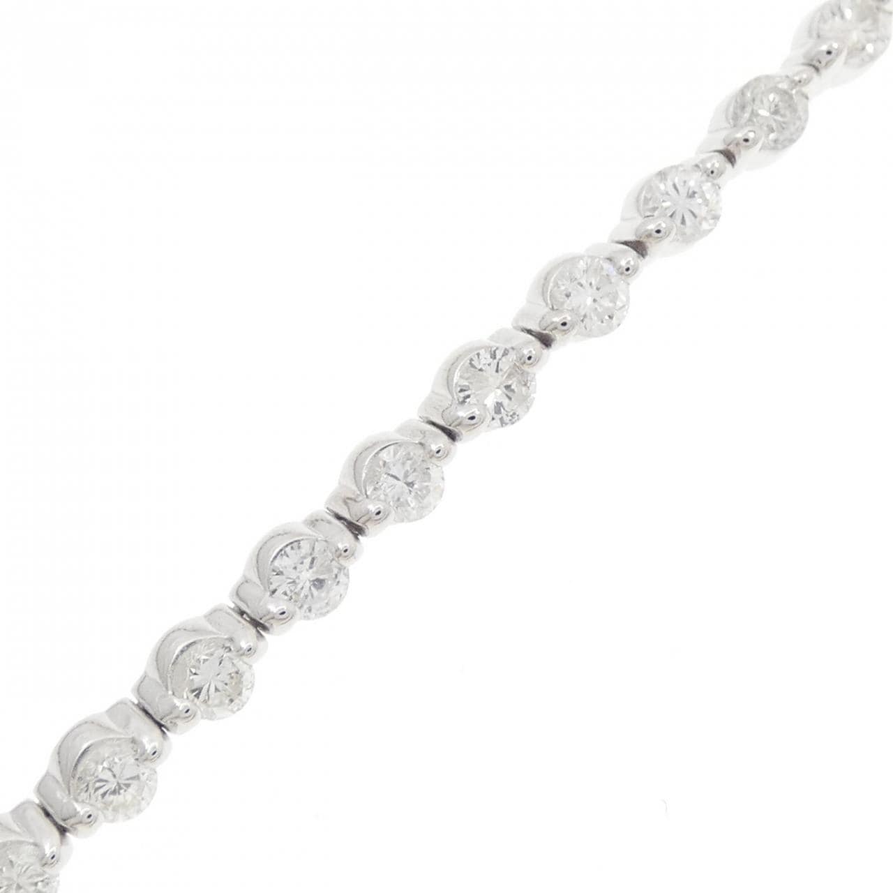 K18WG ダイヤモンド ブレスレット 2.65CT