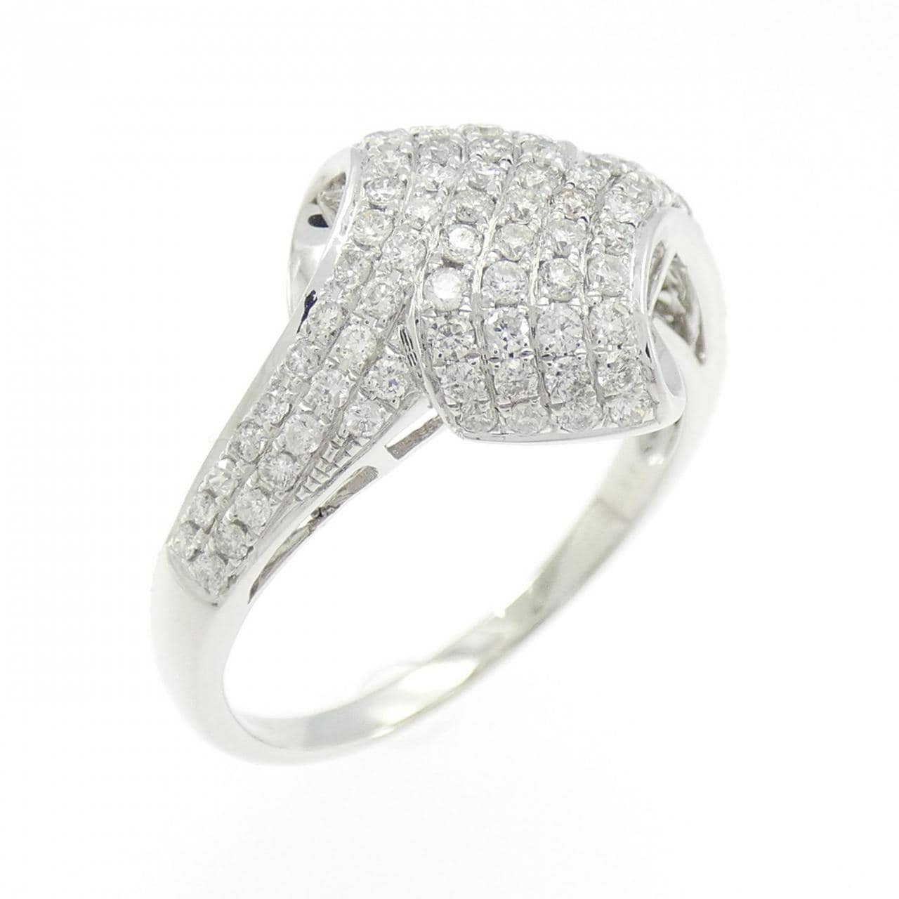 K18WG ダイヤモンド リング 0.65CT