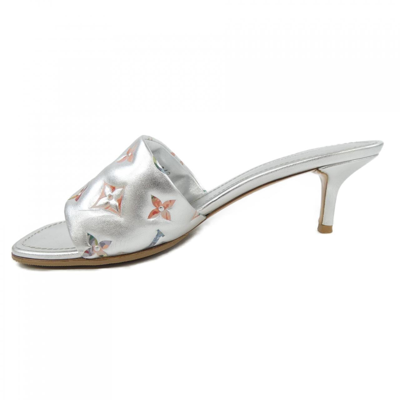 ルイヴィトン LOUIS VUITTON メタリックラムレザー リバイバルライン サンダル