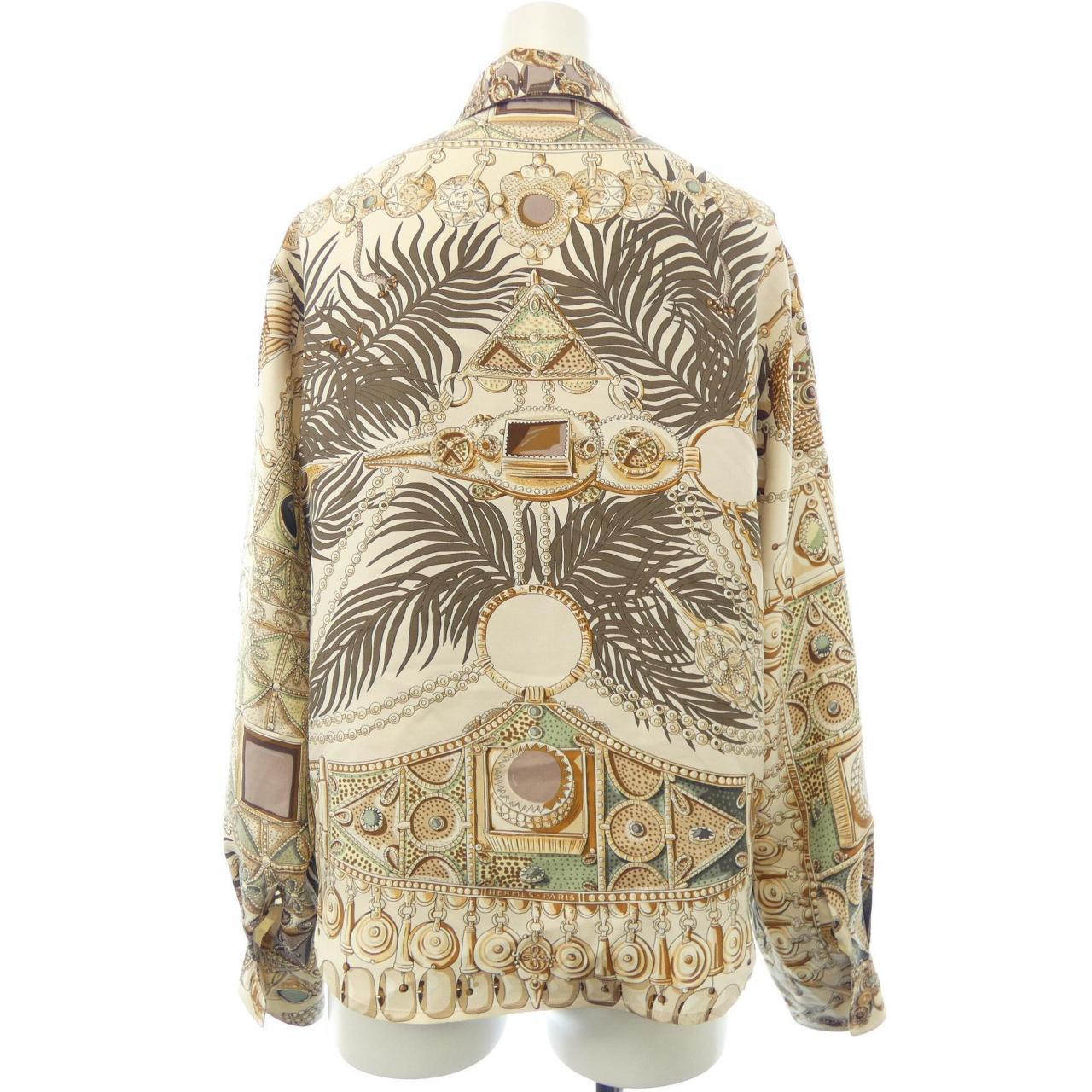 エルメス HERMES TERRES PRECIEUSES ツイルレーヌ. シャツ
