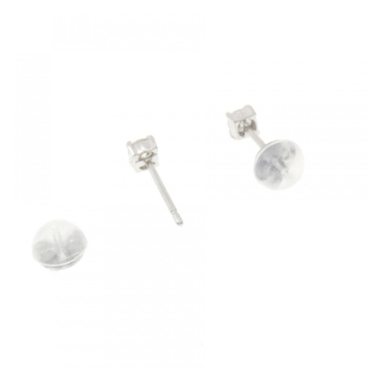 PT900 ソリティア ダイヤモンド ピアス 0.20CT