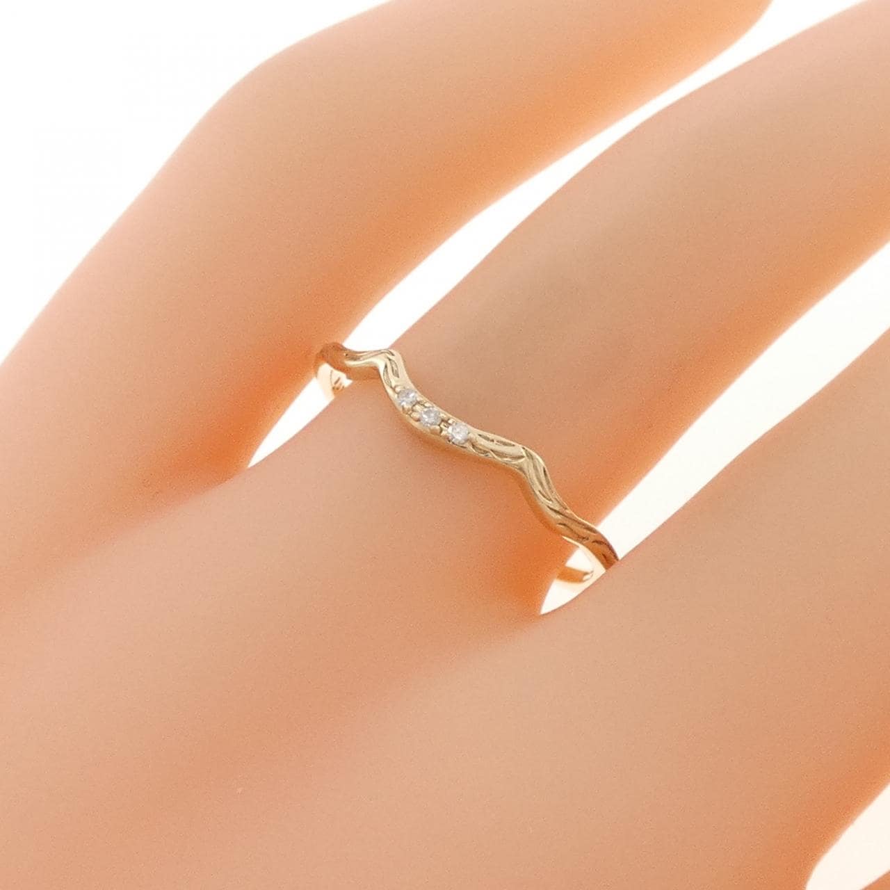 アガット ダイヤモンド リング 0.01CT