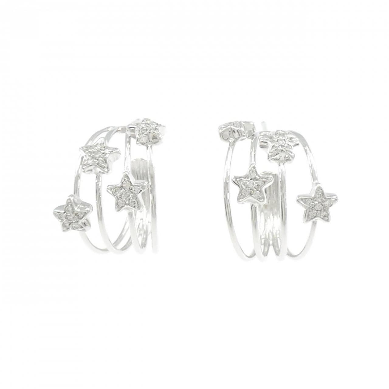ポンテヴェキオ スター ダイヤモンド ピアス 0.31CT