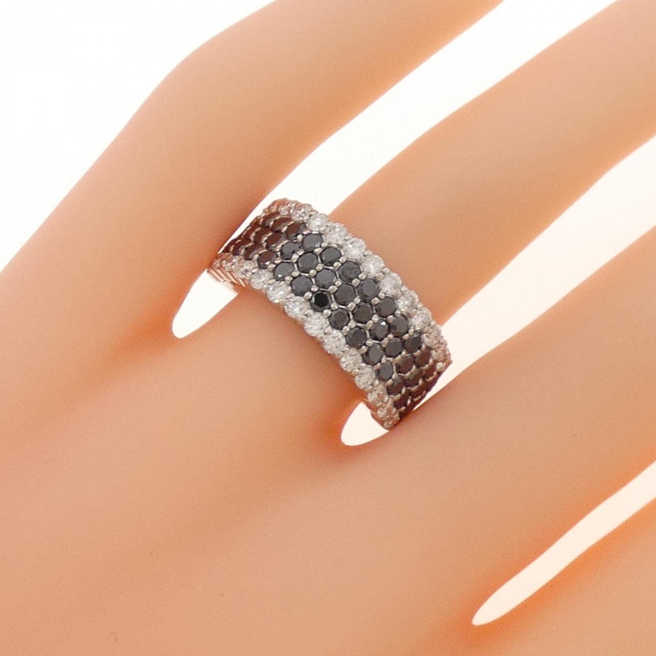 K18WG ダイヤモンド リング 2.00CT