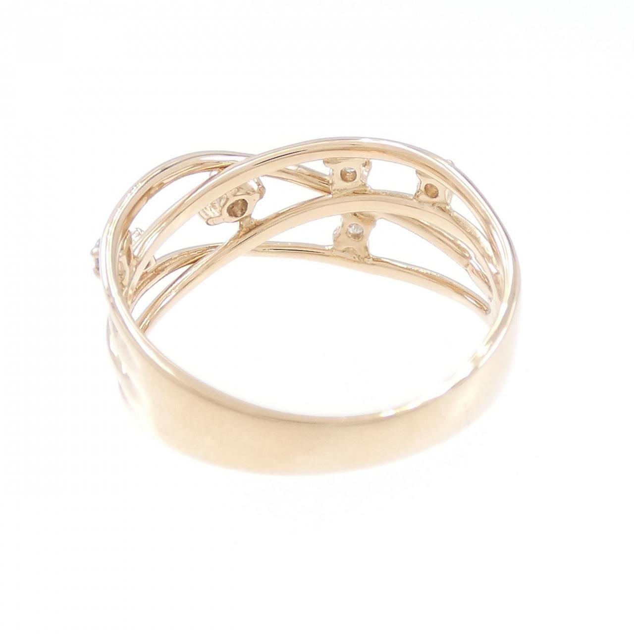 K18PG ダイヤモンド リング 0.10CT