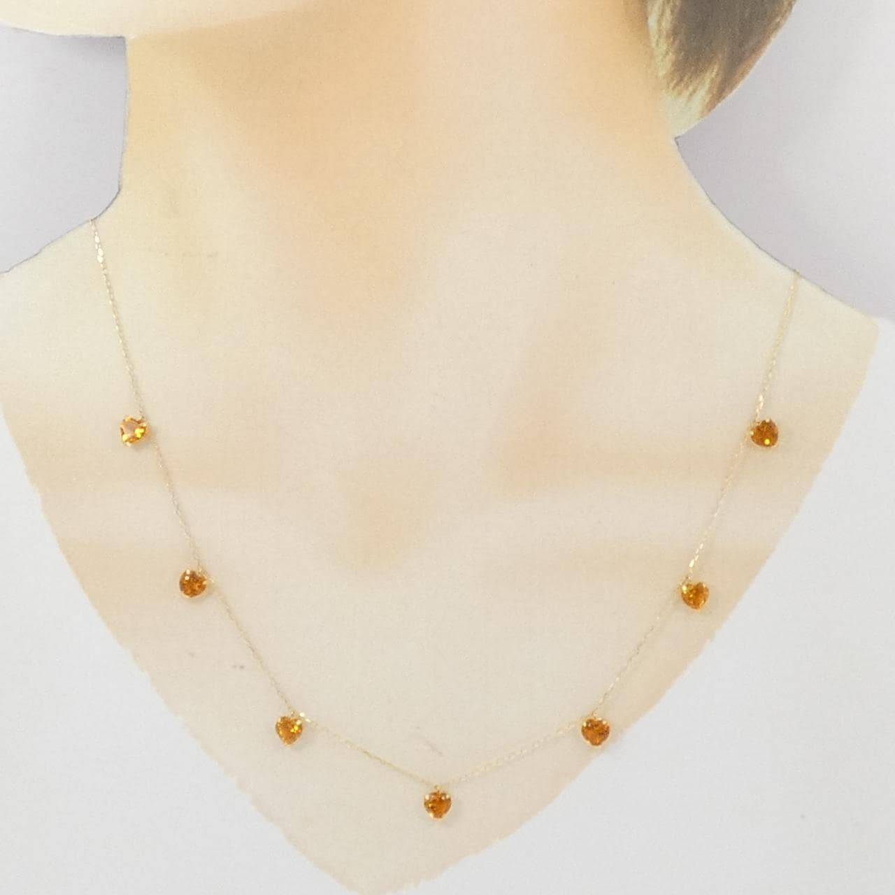 K18YG シトリン ネックレス 3.00CT