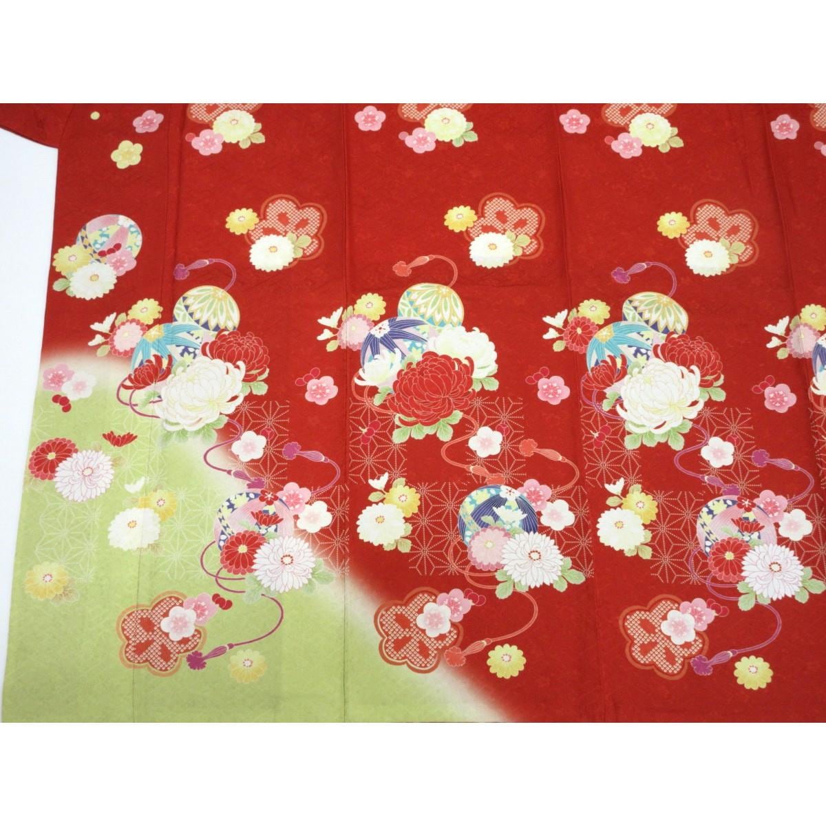 振袖　友禅加工ボカシ染