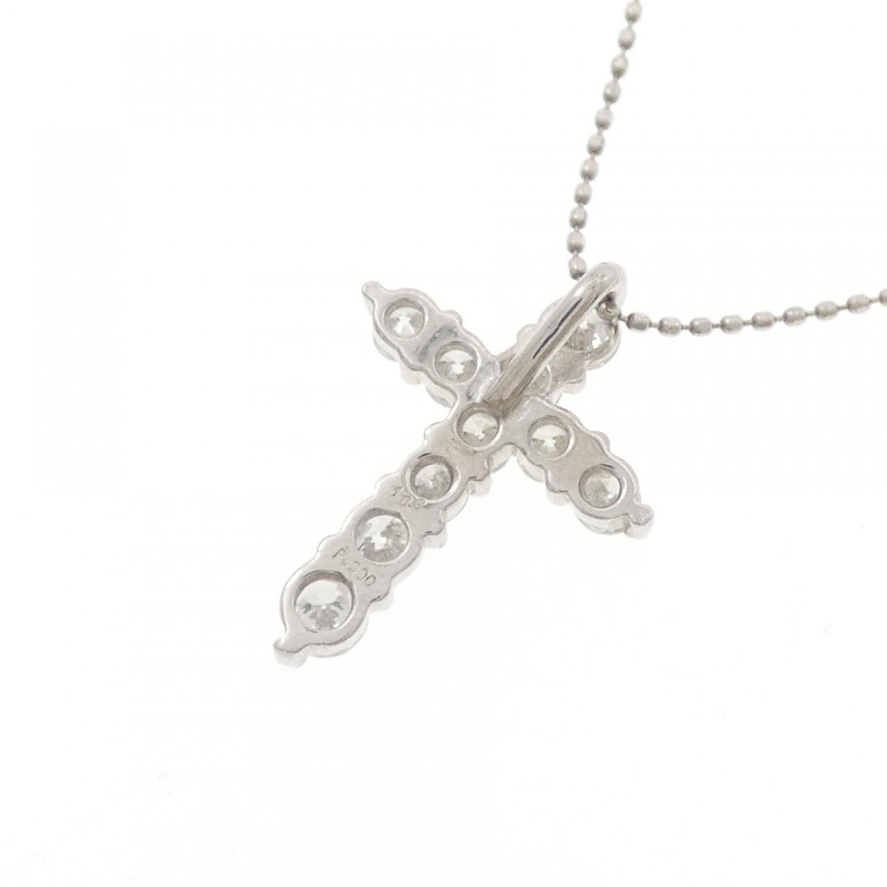 PT900/PT850 クロス ダイヤモンド ネックレス 1.00CT