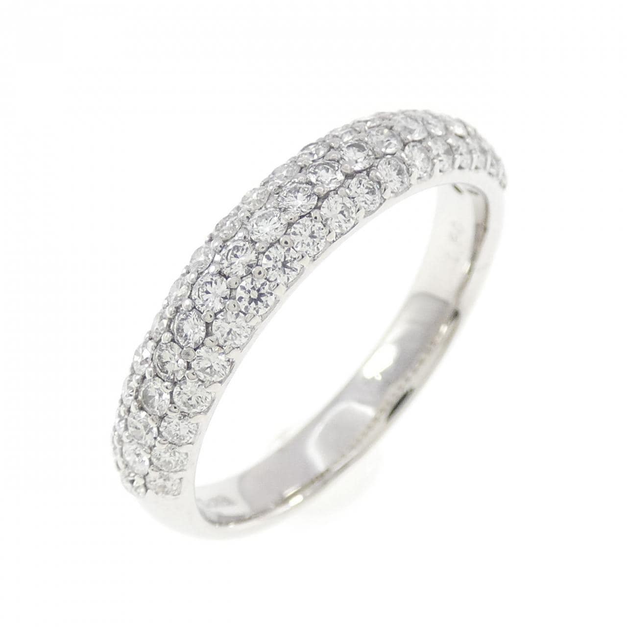 K18WG パヴェ ダイヤモンド リング 0.50CT