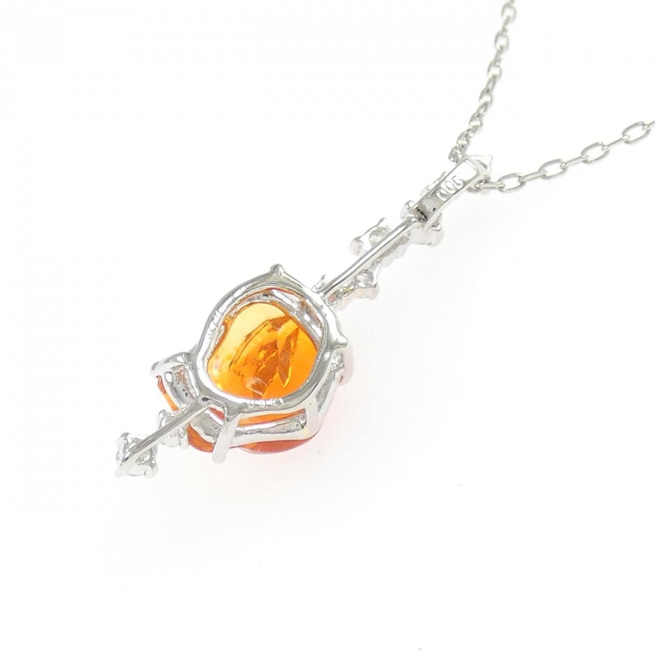 PT900/PT850 オパール ネックレス 1.73CT