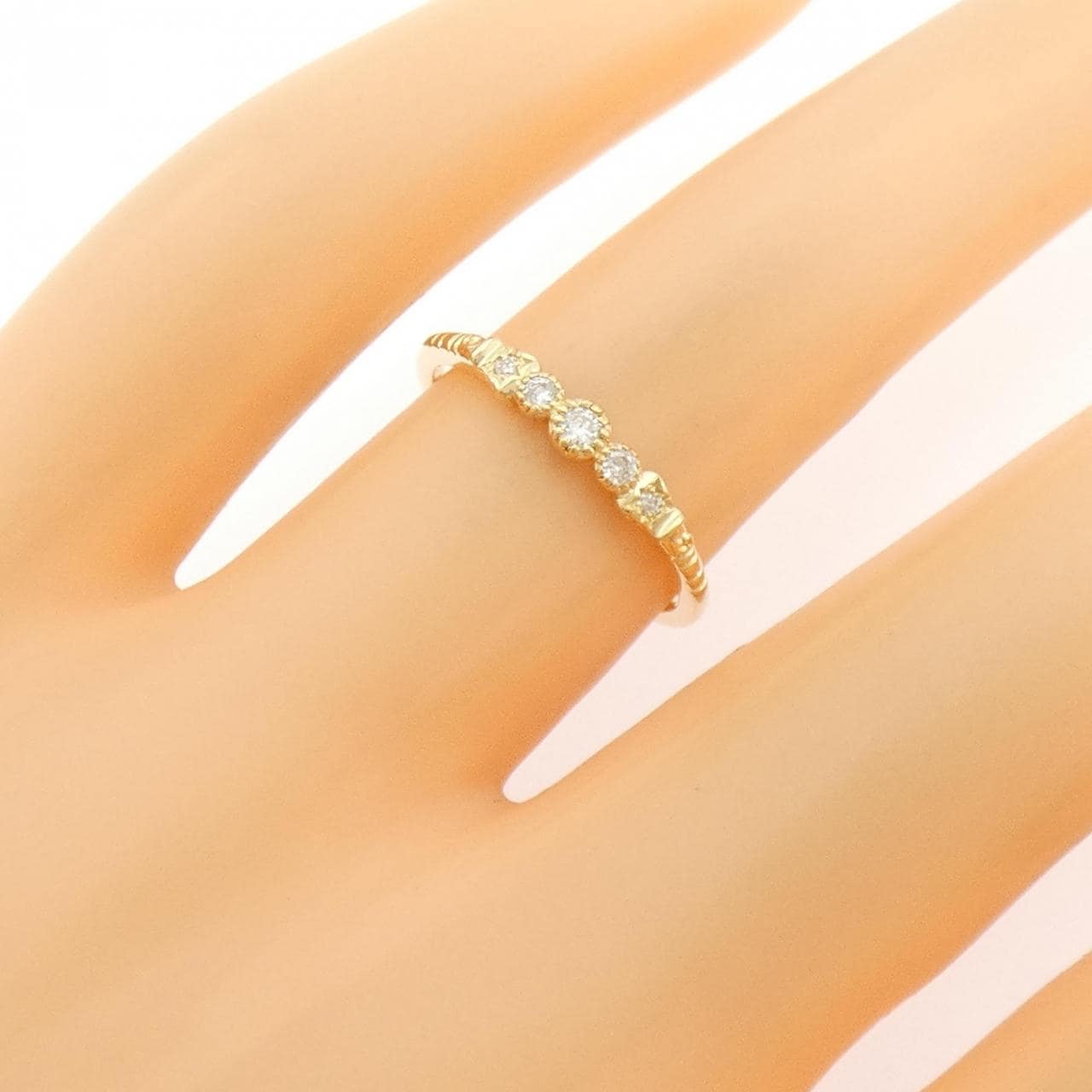アガット ダイヤモンド リング 0.08CT