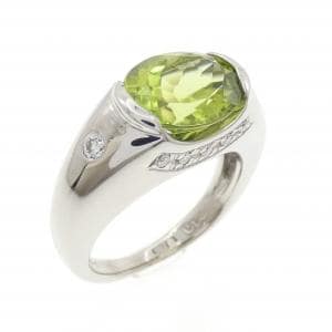 PT900 ペリドット リング 2.71CT