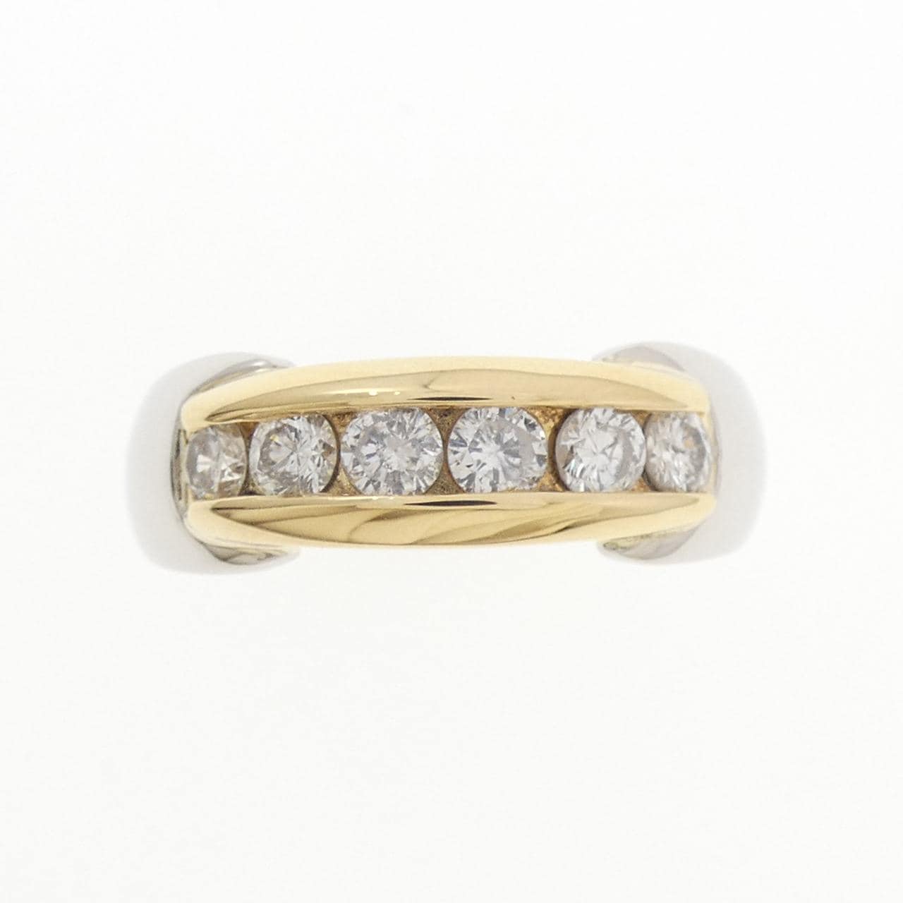 PT900/K18YG ダイヤモンド リング 0.50CT