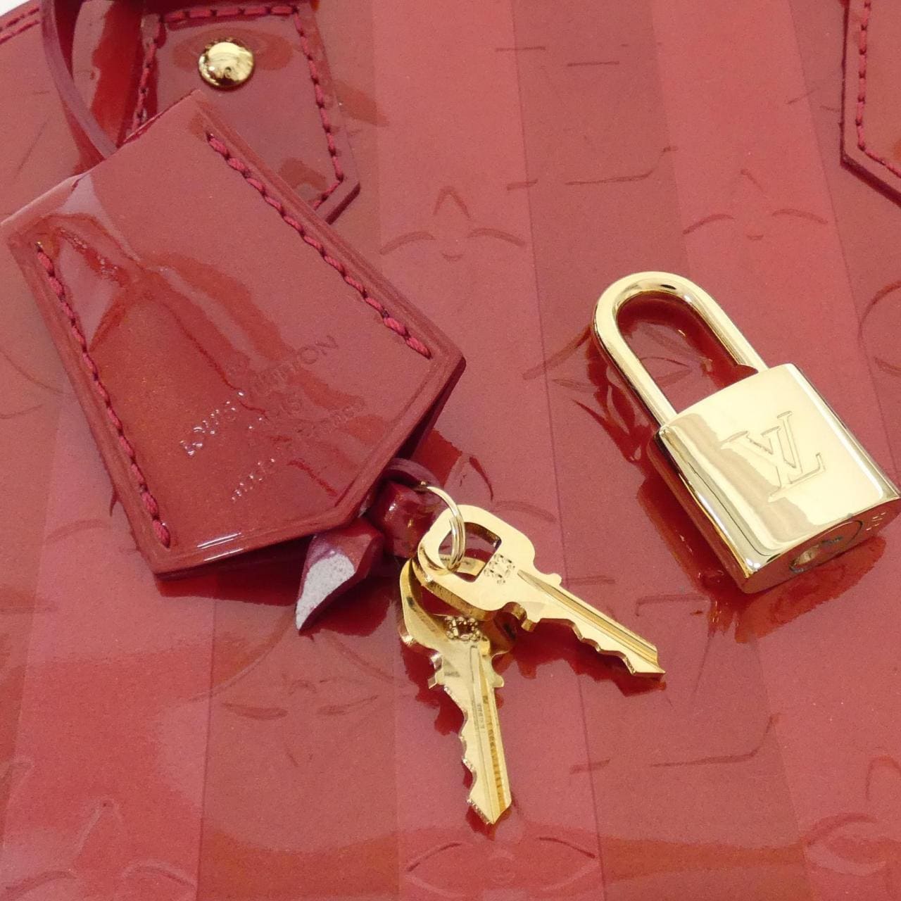 LOUIS VUITTON Vernis Rayule Alma BB M91593 包
