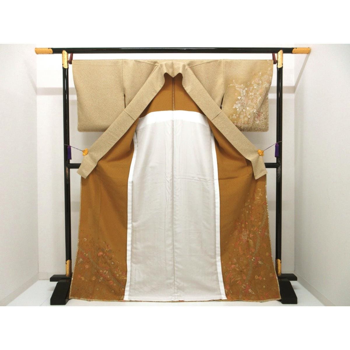 単衣　訪問着　刺繍加工