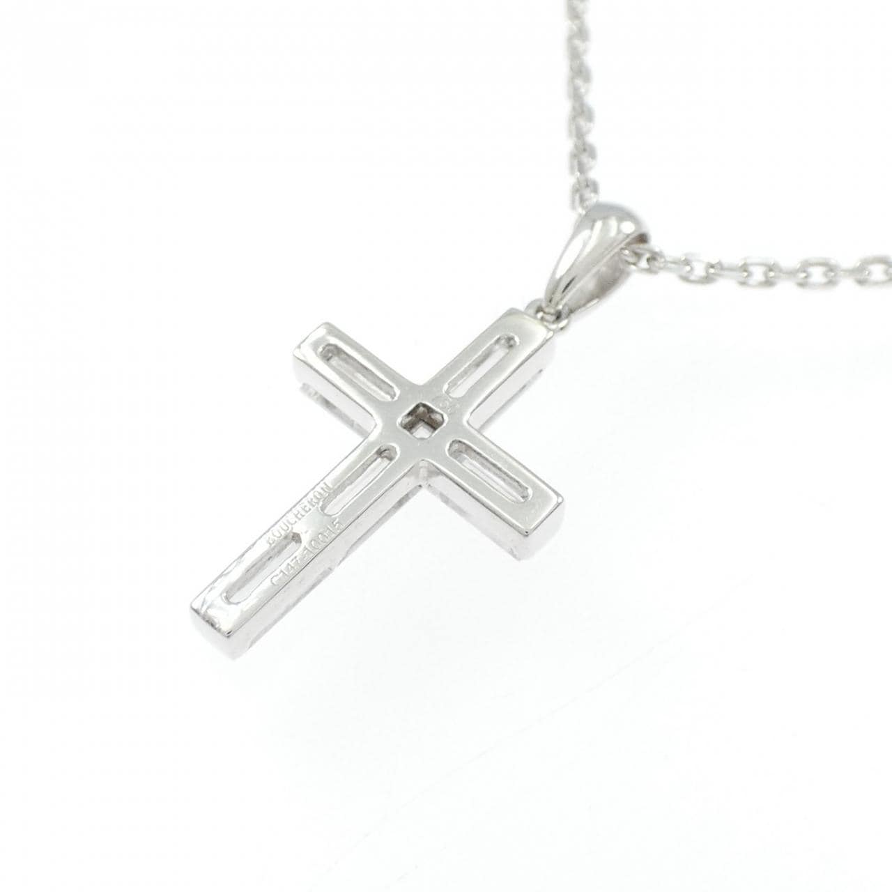 ブシュロン クロス ダイヤモンド ネックレス