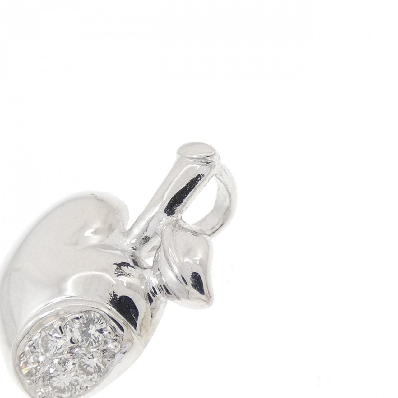 PT900 Apple Diamond Pendant 0.09CT