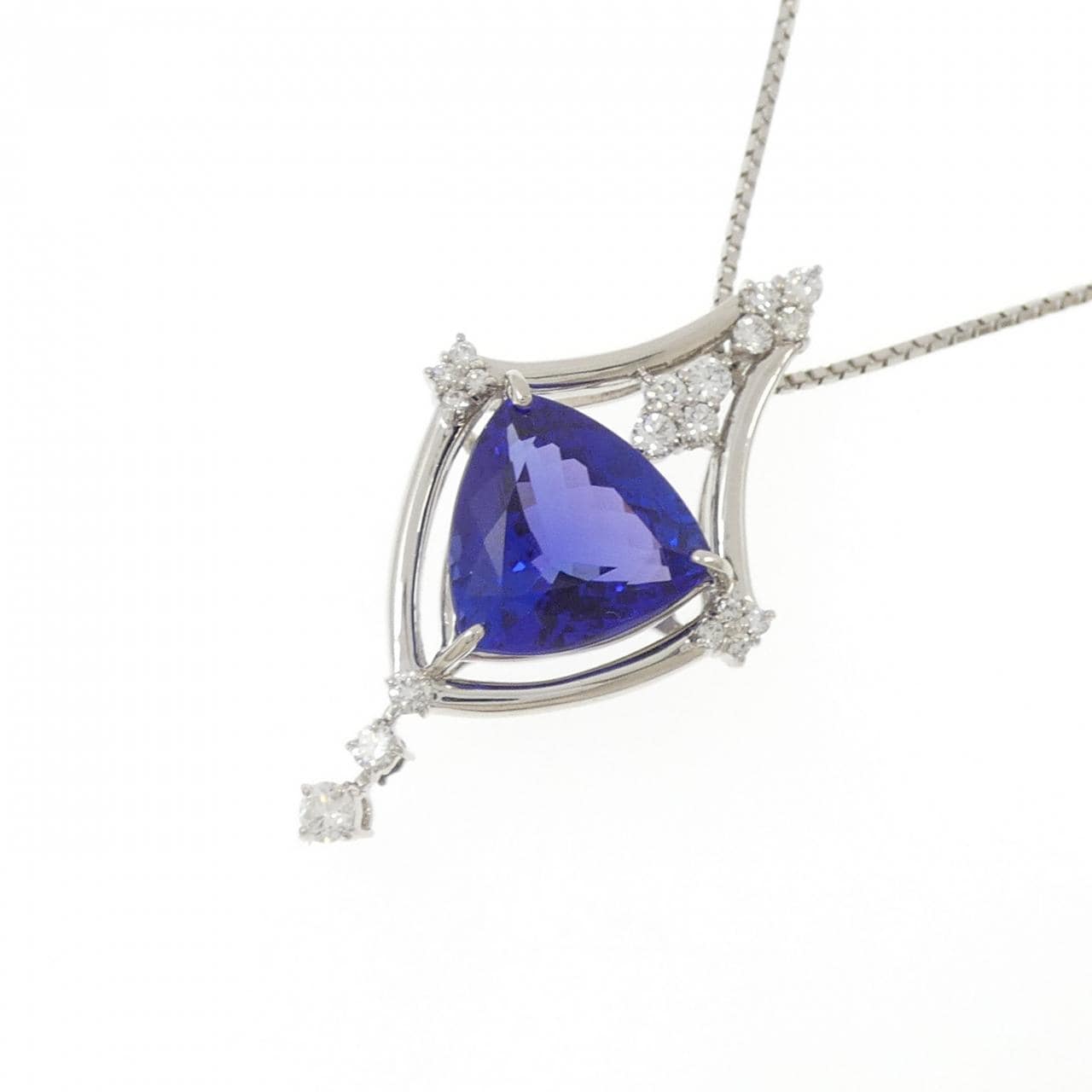 PT900/PT850 タンザナイト ネックレス 7.36CT