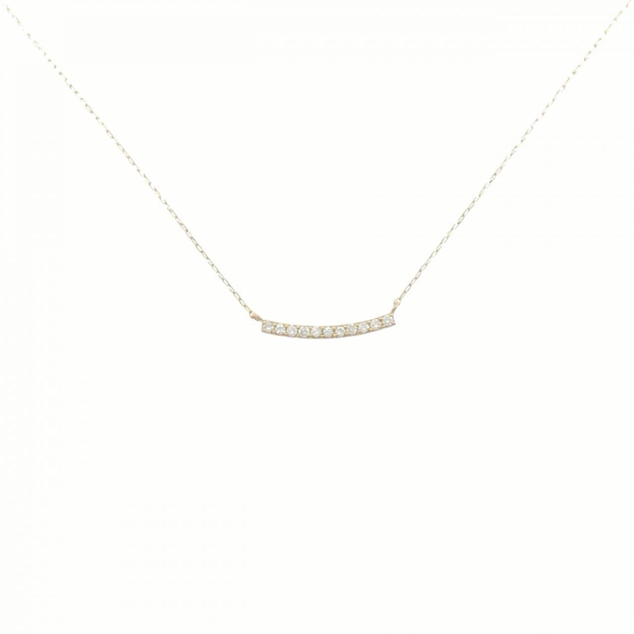 【リメイク】K18YG ダイヤモンド ネックレス 0.10CT