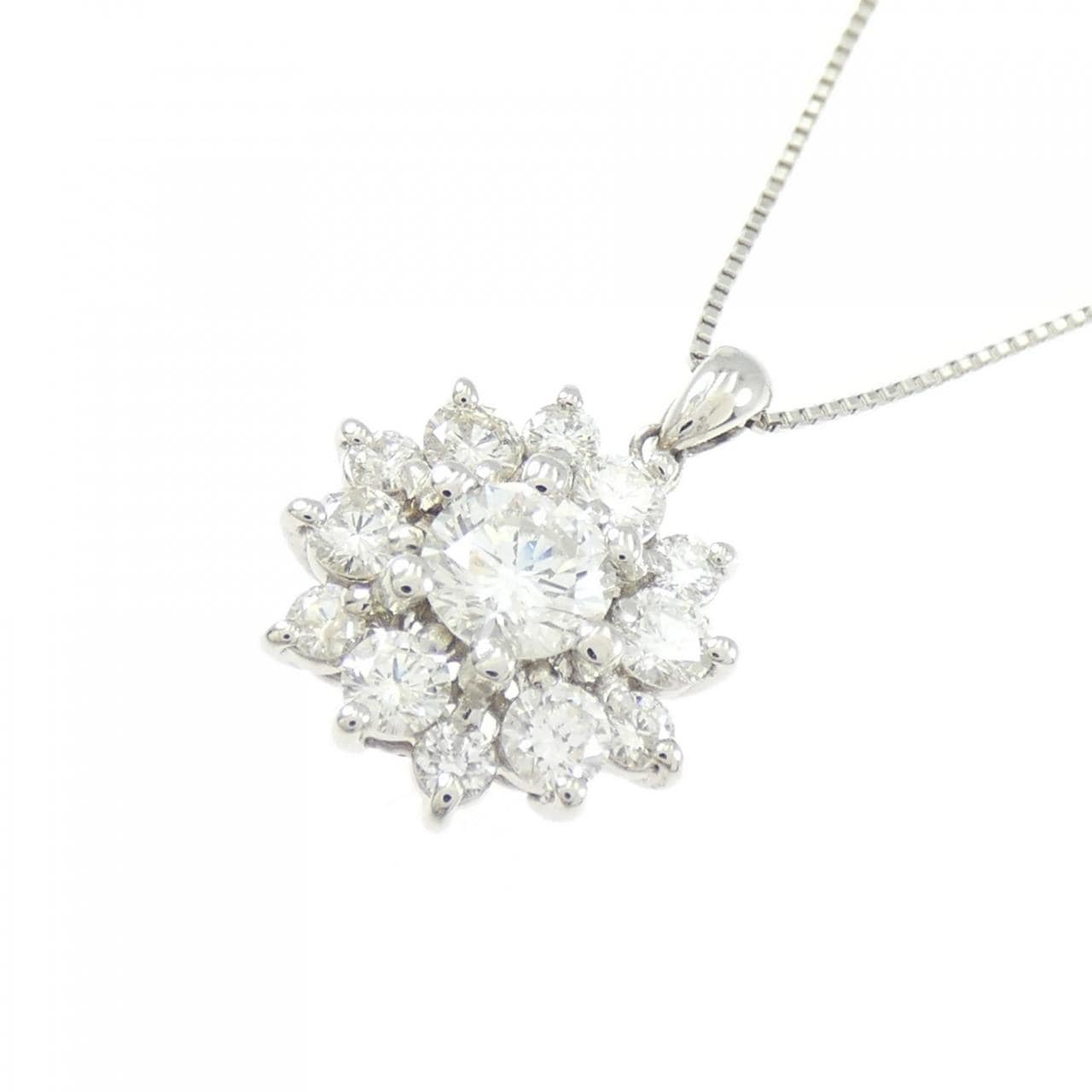 PT900/PT850 ダイヤモンド ネックレス 0.436CT H SI2 VG