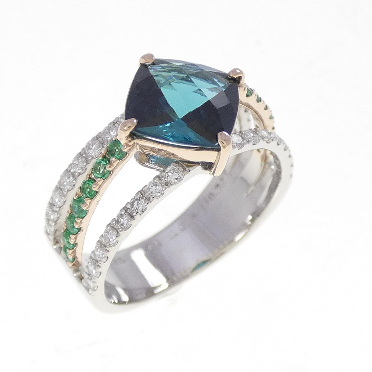 PT900/K18PG トルマリン リング 1.45CT