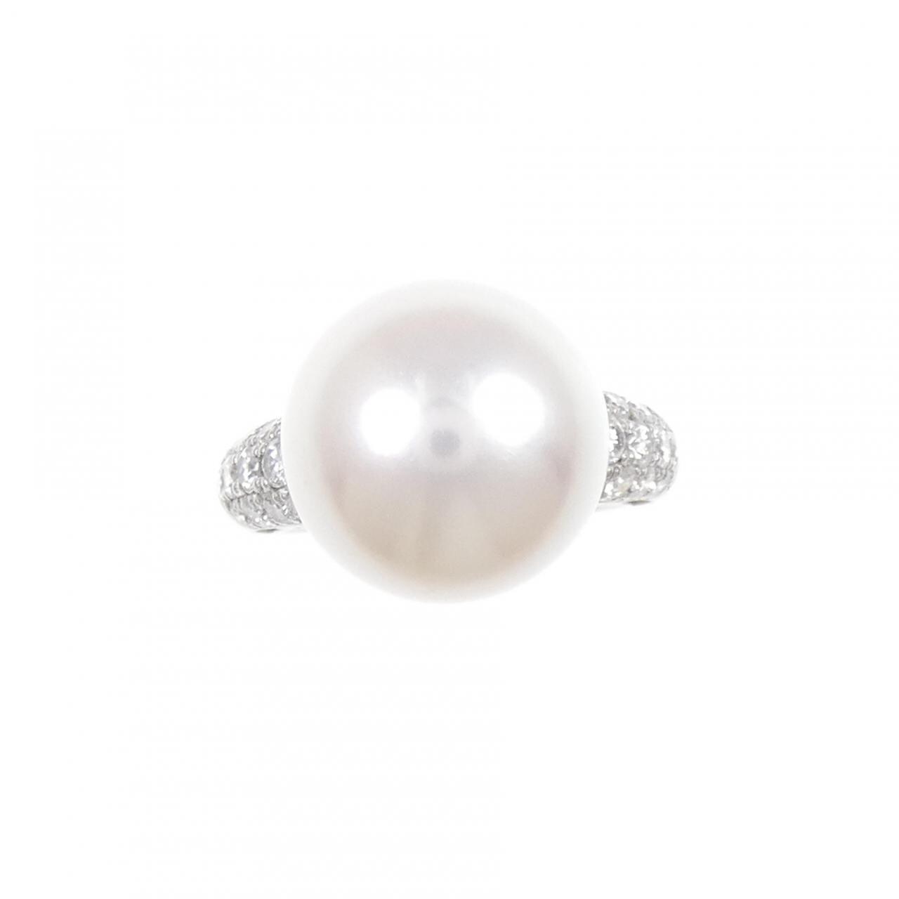 PT900 白蝶パール リング 14.5mm