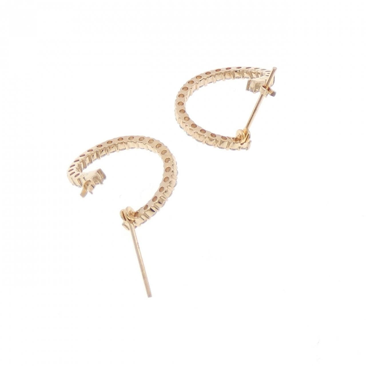 K18PG ダイヤモンド ピアス 0.66CT