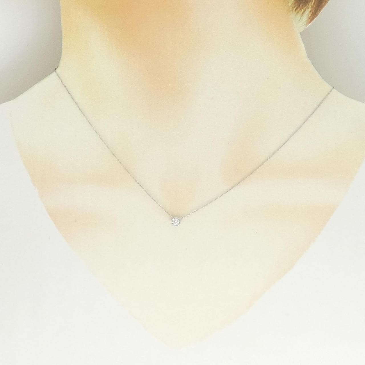 PT900/PT850 ダイヤモンド ネックレス 0.13CT