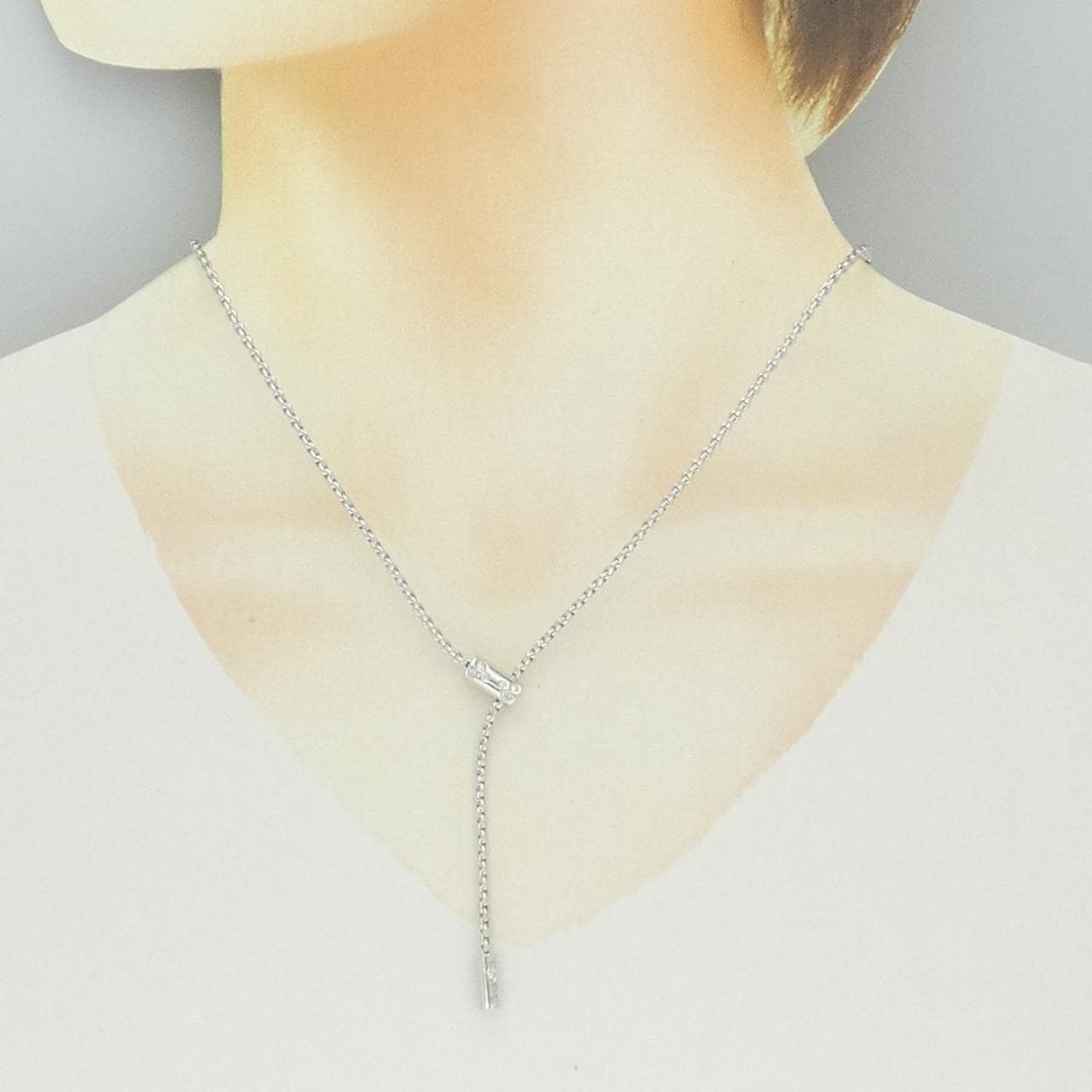 フォッペ ラリアット ネックレス 0.11CT