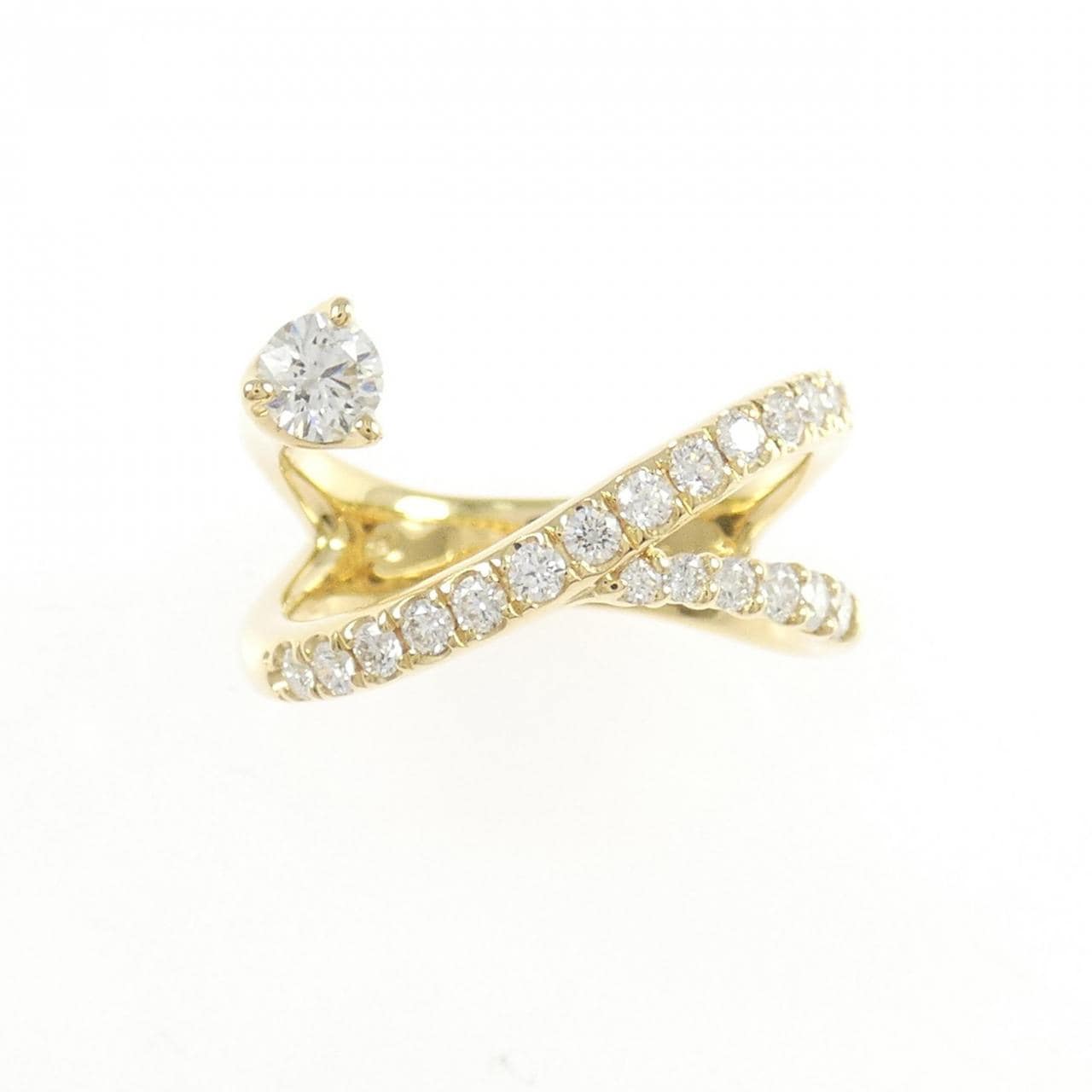 K18YG ダイヤモンド リング 0.46CT