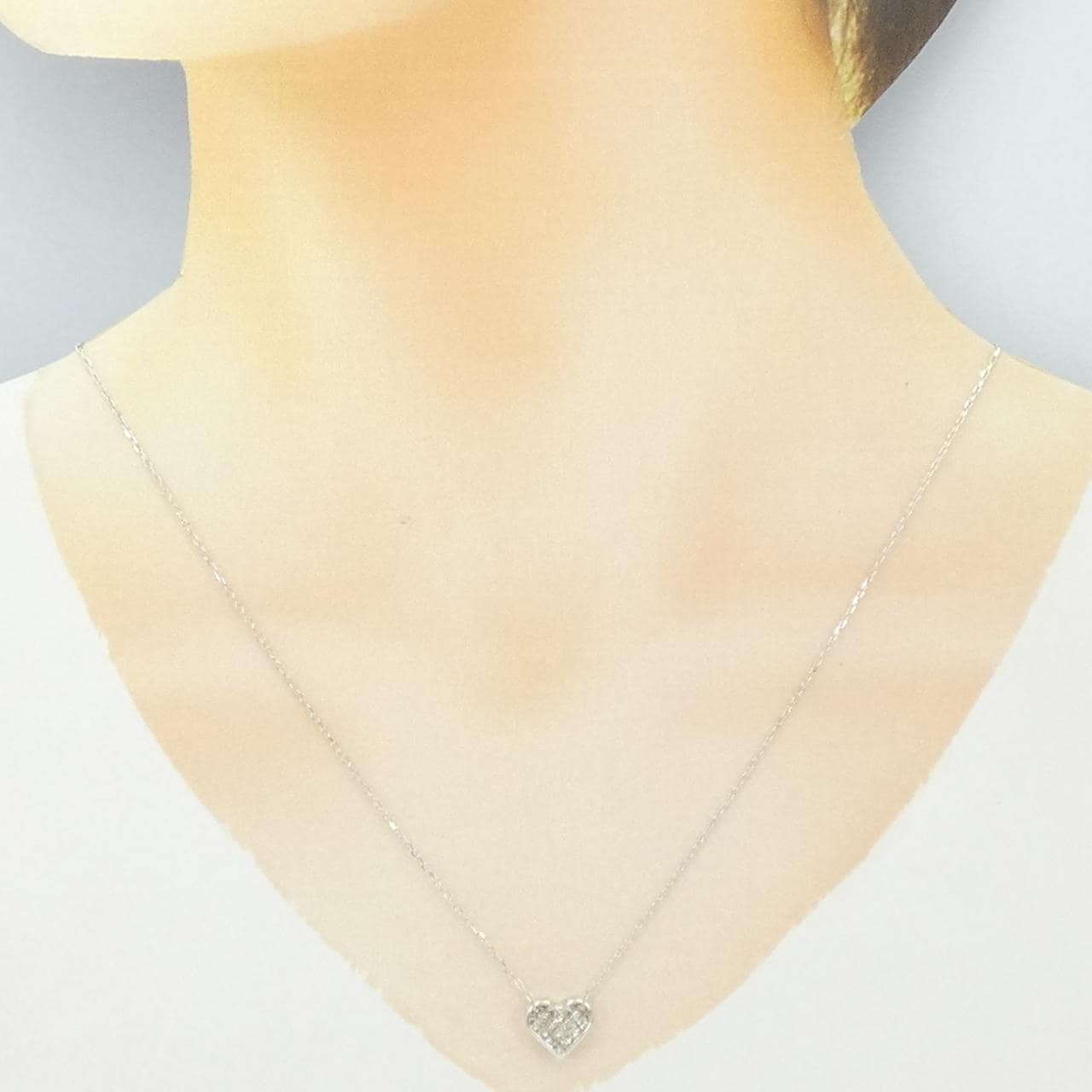 K18WG ダイヤモンド ネックレス