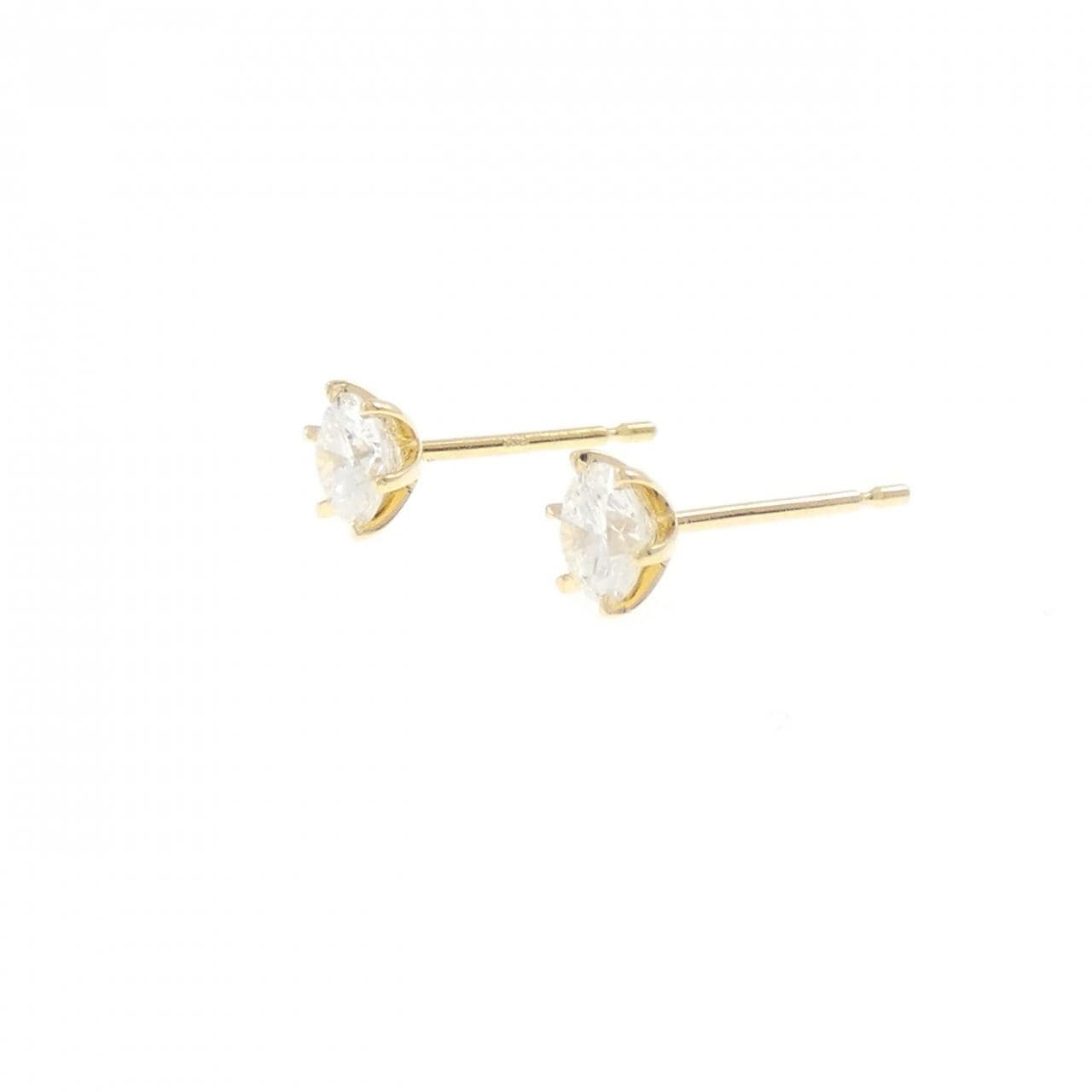 【リメイク】K18YG/ST ダイヤモンド ピアス 0.355CT 0.359CT D-F VS2 VG