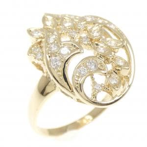 K18YG ダイヤモンド リング 0.39CT