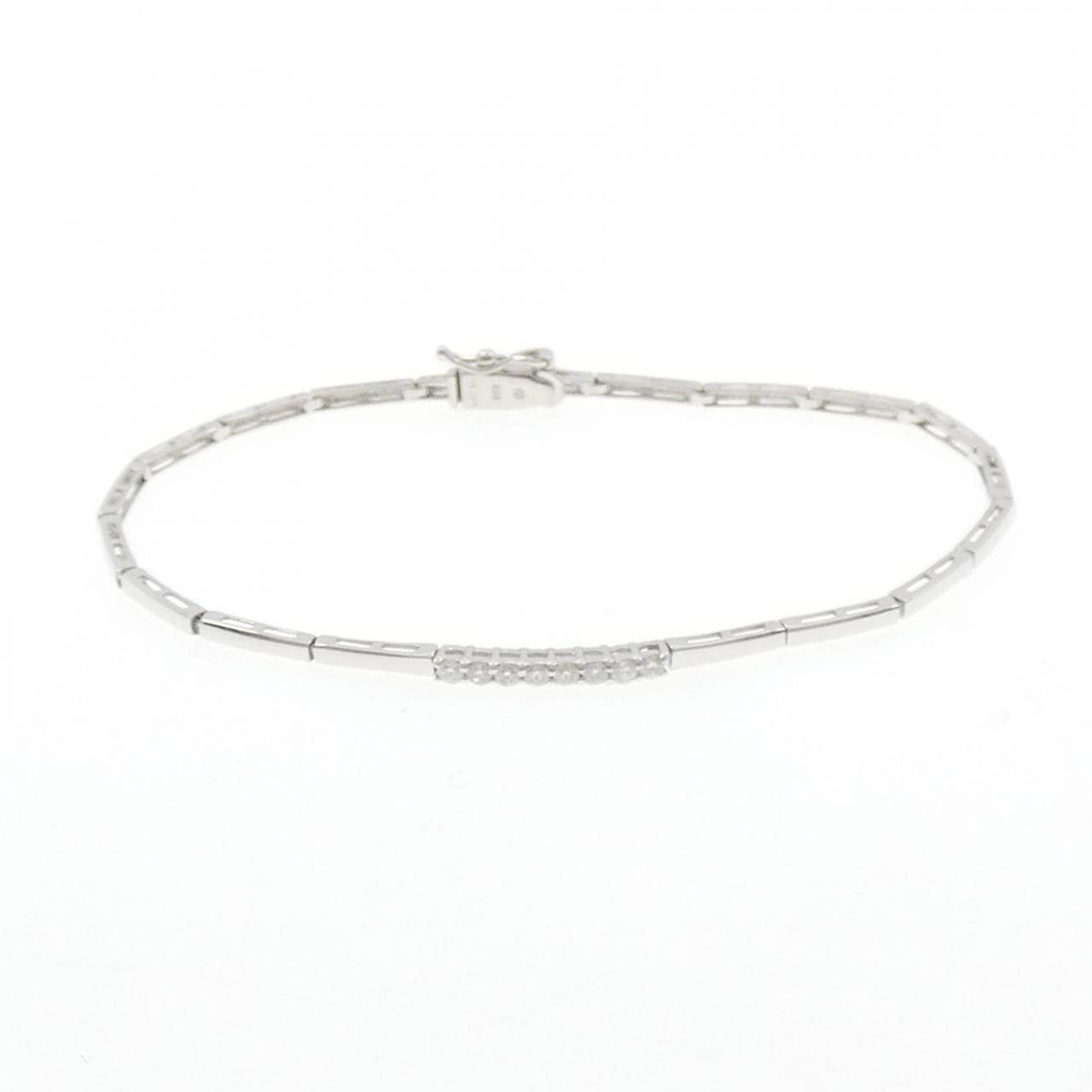 K18WG ダイヤモンド ブレスレット 0.20CT
