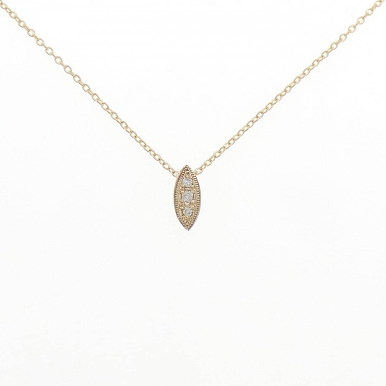 K10YG ダイヤモンド ネックレス 0.03CT