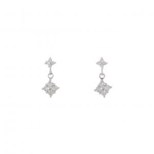 PT900 ダイヤモンド ピアス 0.26CT