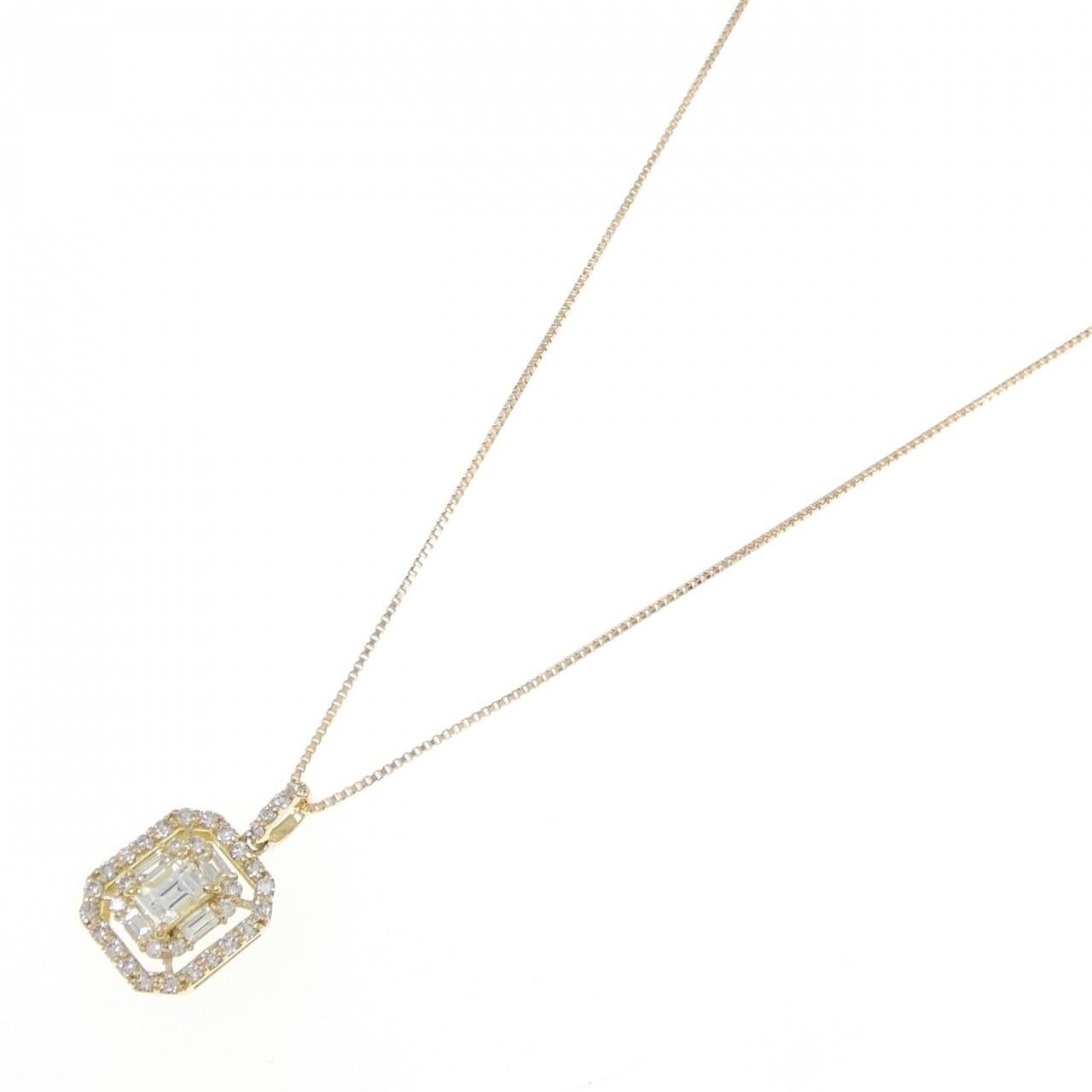 【新品】K18YG ダイヤモンド ネックレス 0.43CT