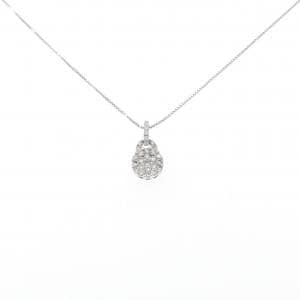 K18WG ダイヤモンド ネックレス 0.50CT